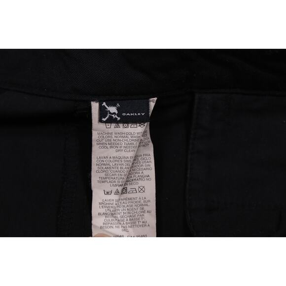 Oakley Mens Basics 999 Black Wide Leg Chino Pants 34x32 - Picture 8 of 9